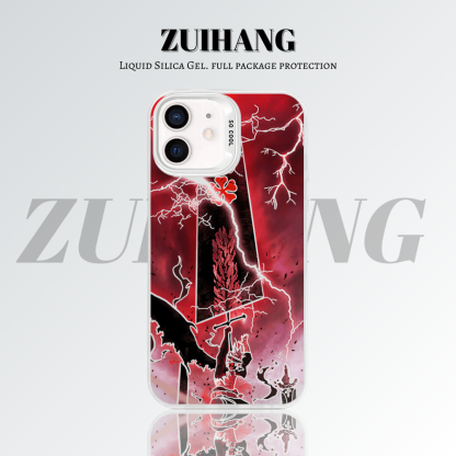 【大集合2.0】動漫彩銀線條漸變防摔手機殼-ZUIHANG SHOP