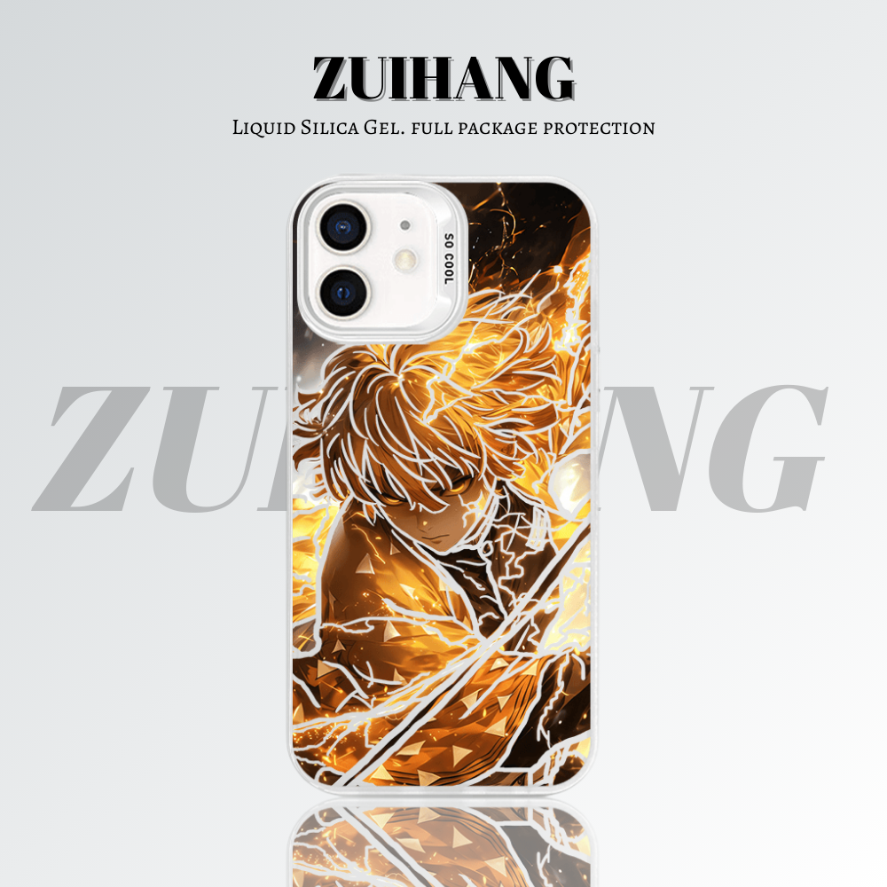 【大集合2.0】動漫彩銀線條漸變防摔手機殼-ZUIHANG SHOP