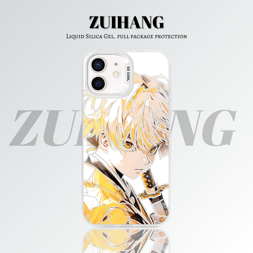 【大集合2.0】動漫彩銀線條漸變防摔手機殼-ZUIHANG SHOP