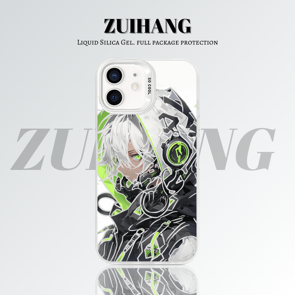 【大集合2.0】動漫彩銀線條漸變防摔手機殼-ZUIHANG SHOP