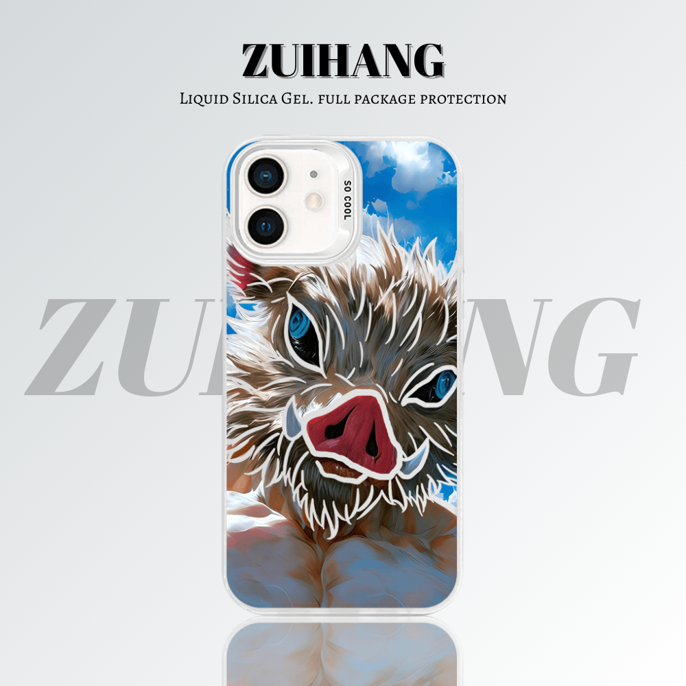 【大集合2.0】動漫彩銀線條漸變防摔手機殼-ZUIHANG SHOP