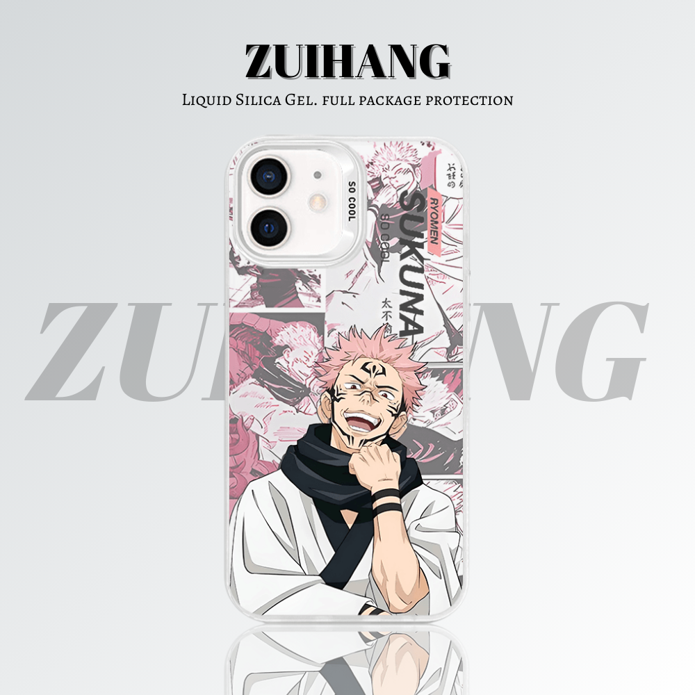 【大集合2.0】動漫彩銀線條漸變防摔手機殼-ZUIHANG SHOP