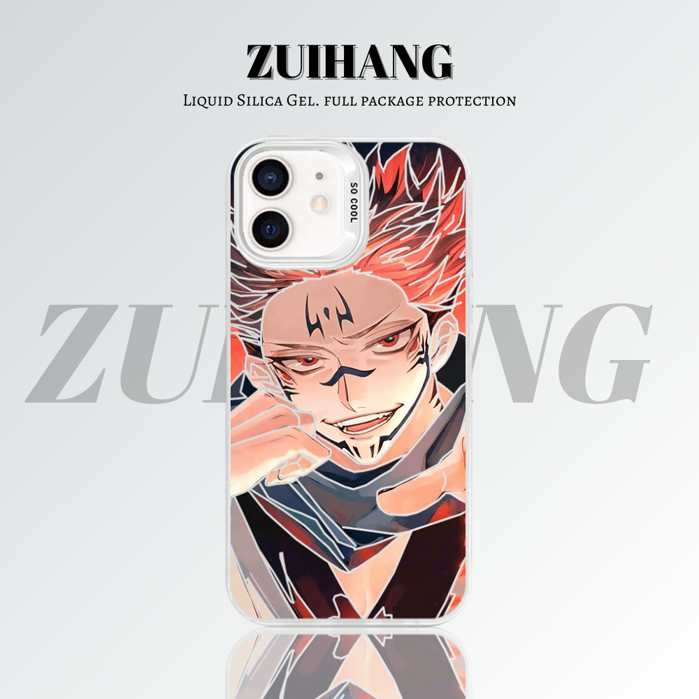 【大集合2.0】動漫彩銀線條漸變防摔手機殼-ZUIHANG SHOP