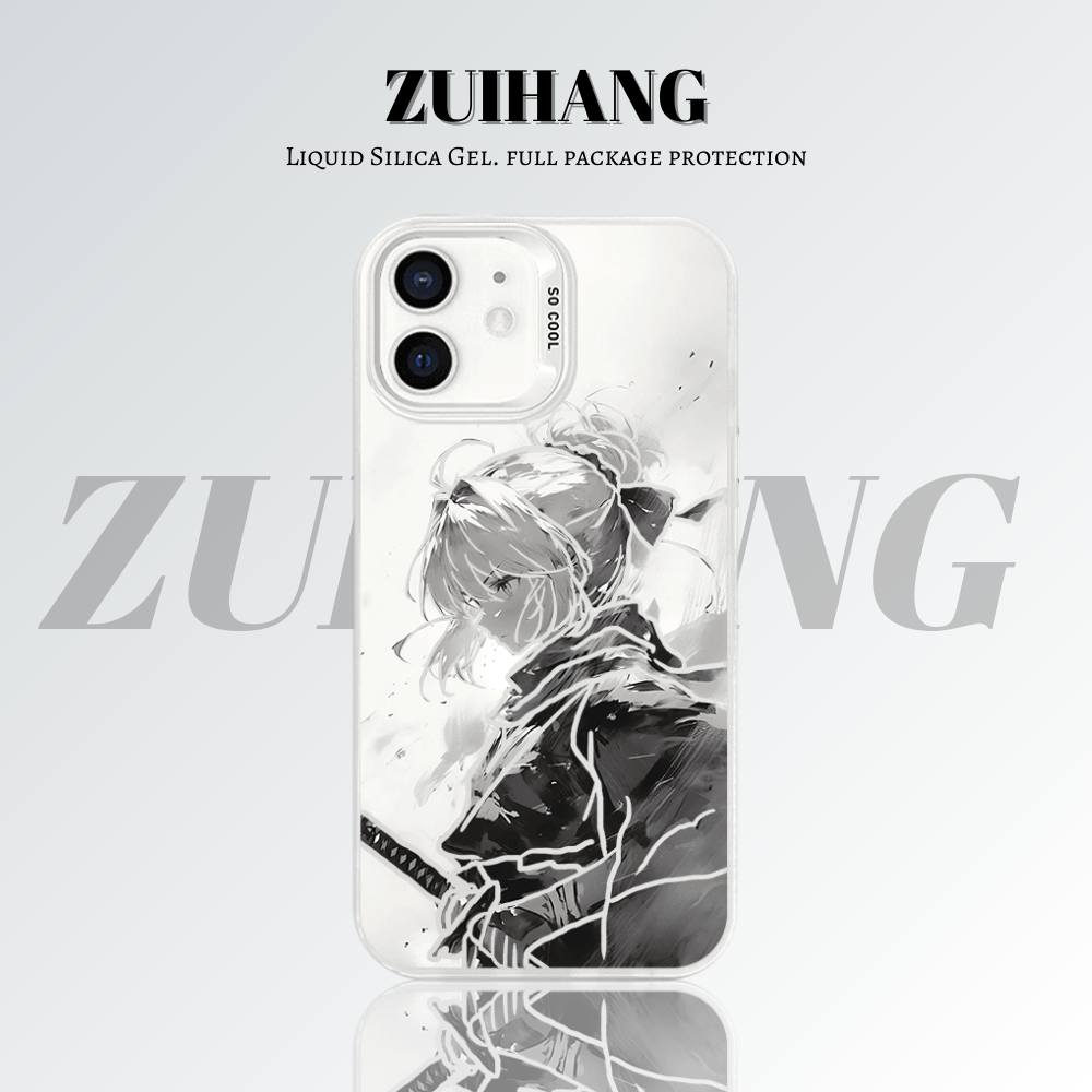 【大集合2.0】動漫彩銀線條漸變防摔手機殼-ZUIHANG SHOP