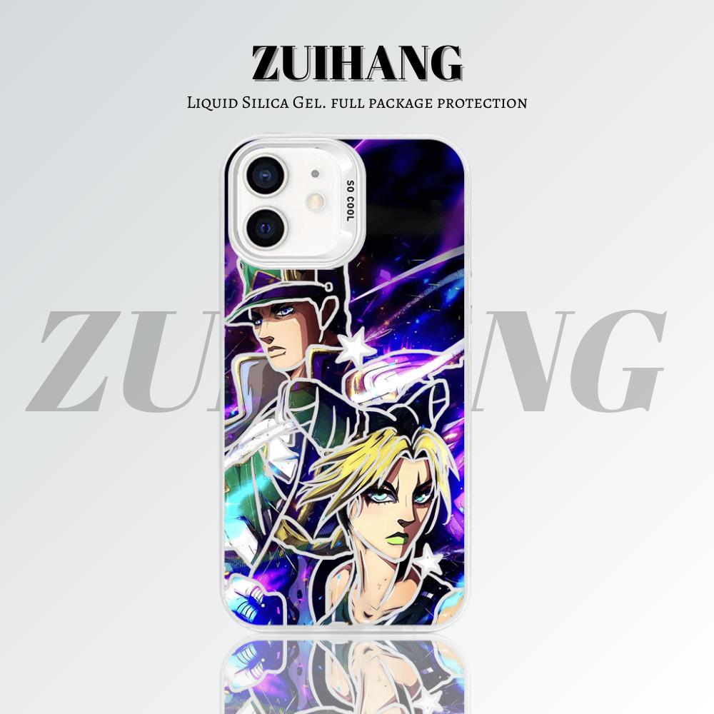 【大集合2.0】動漫彩銀線條漸變防摔手機殼-ZUIHANG SHOP