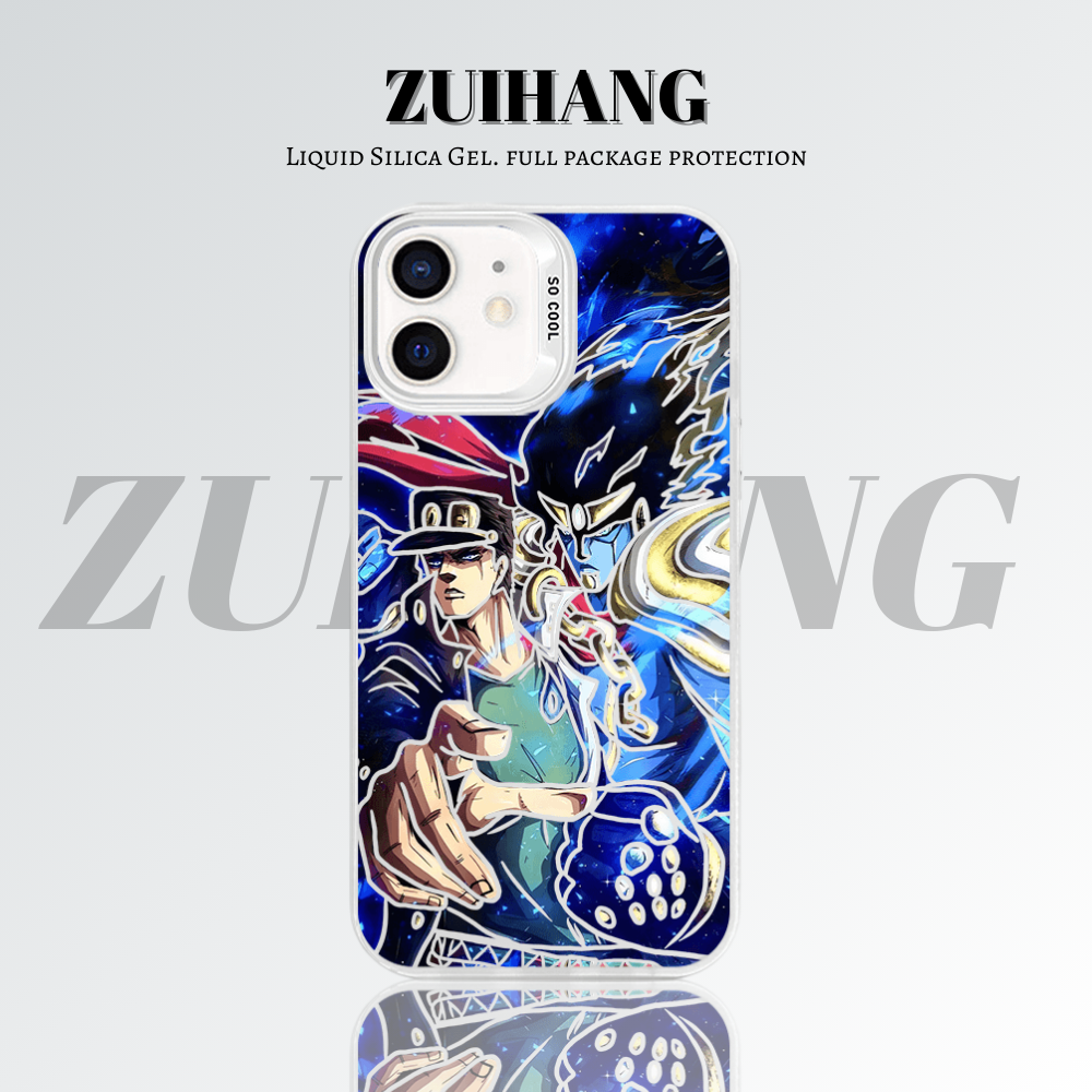 【大集合2.0】動漫彩銀線條漸變防摔手機殼-ZUIHANG SHOP