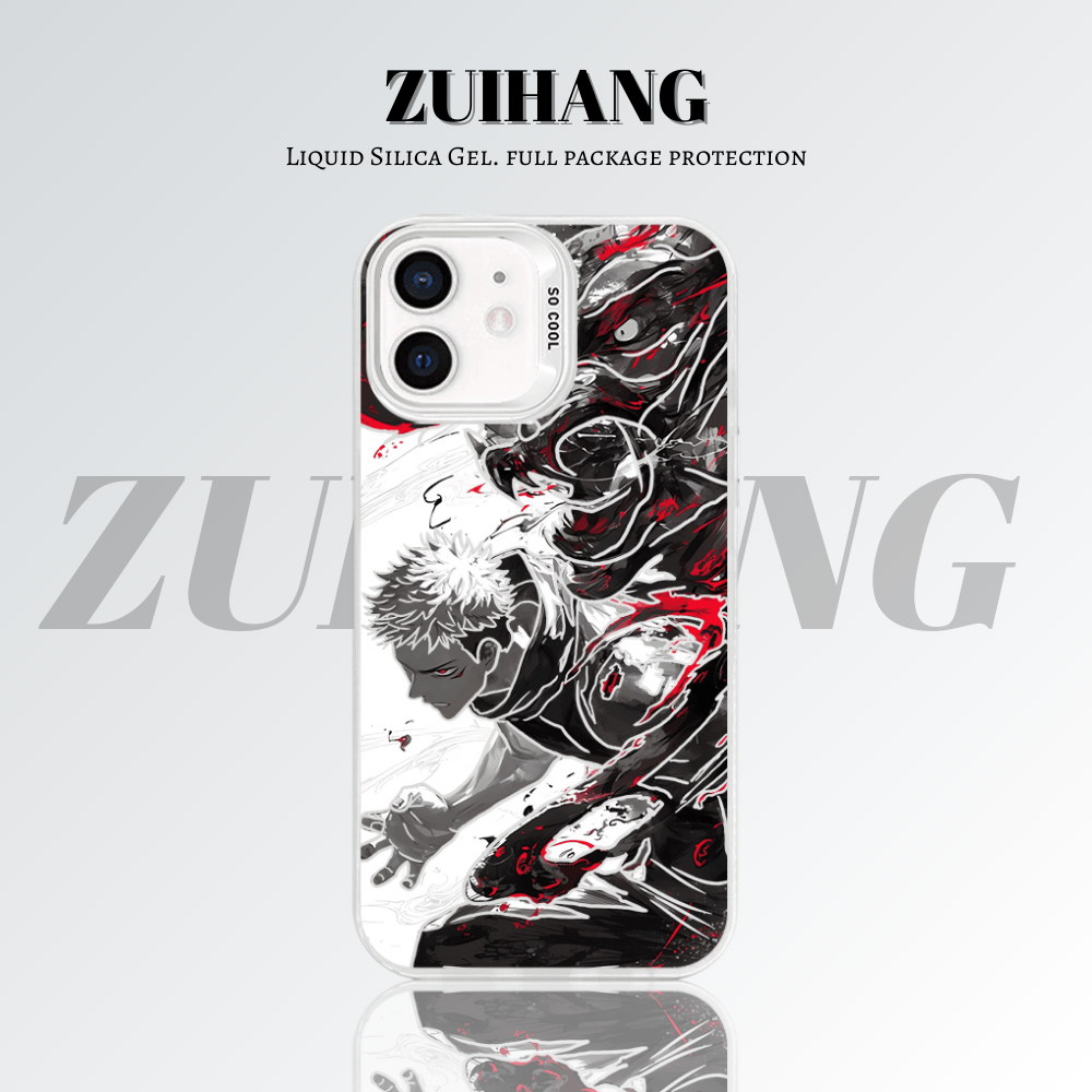 【大集合2.0】動漫彩銀線條漸變防摔手機殼-ZUIHANG SHOP