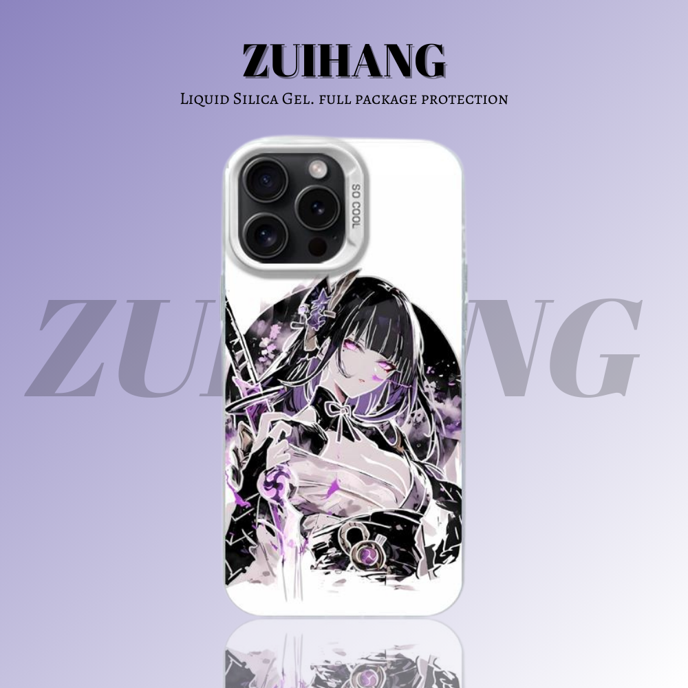 原神彩銀線條漸變防摔手機殼-ZUIHANG SHOP