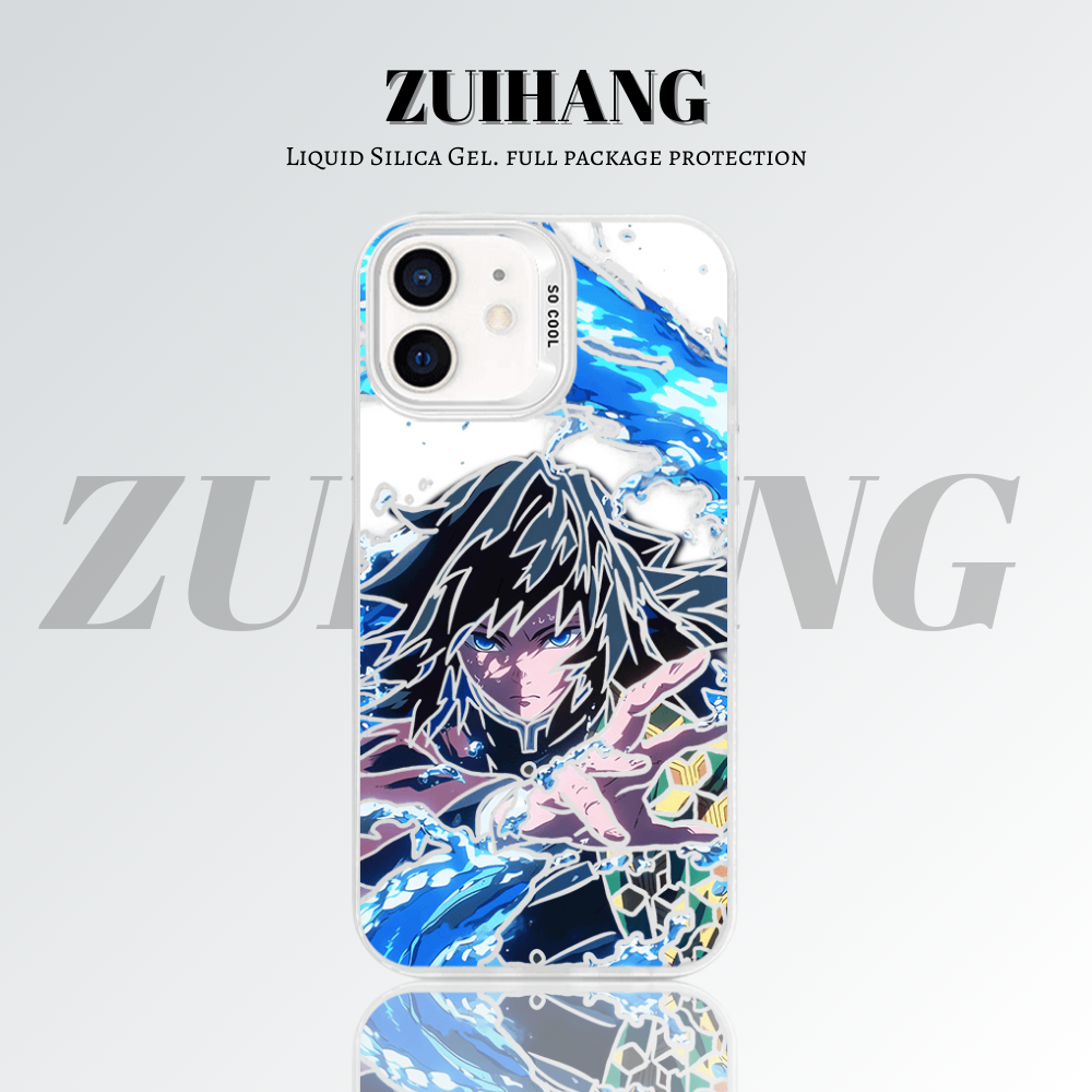 【大集合2.0】動漫彩銀線條漸變防摔手機殼-ZUIHANG SHOP