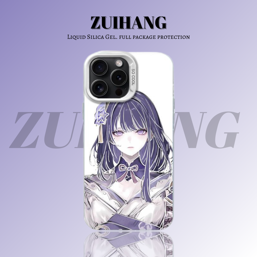 原神彩銀線條漸變防摔手機殼-ZUIHANG SHOP