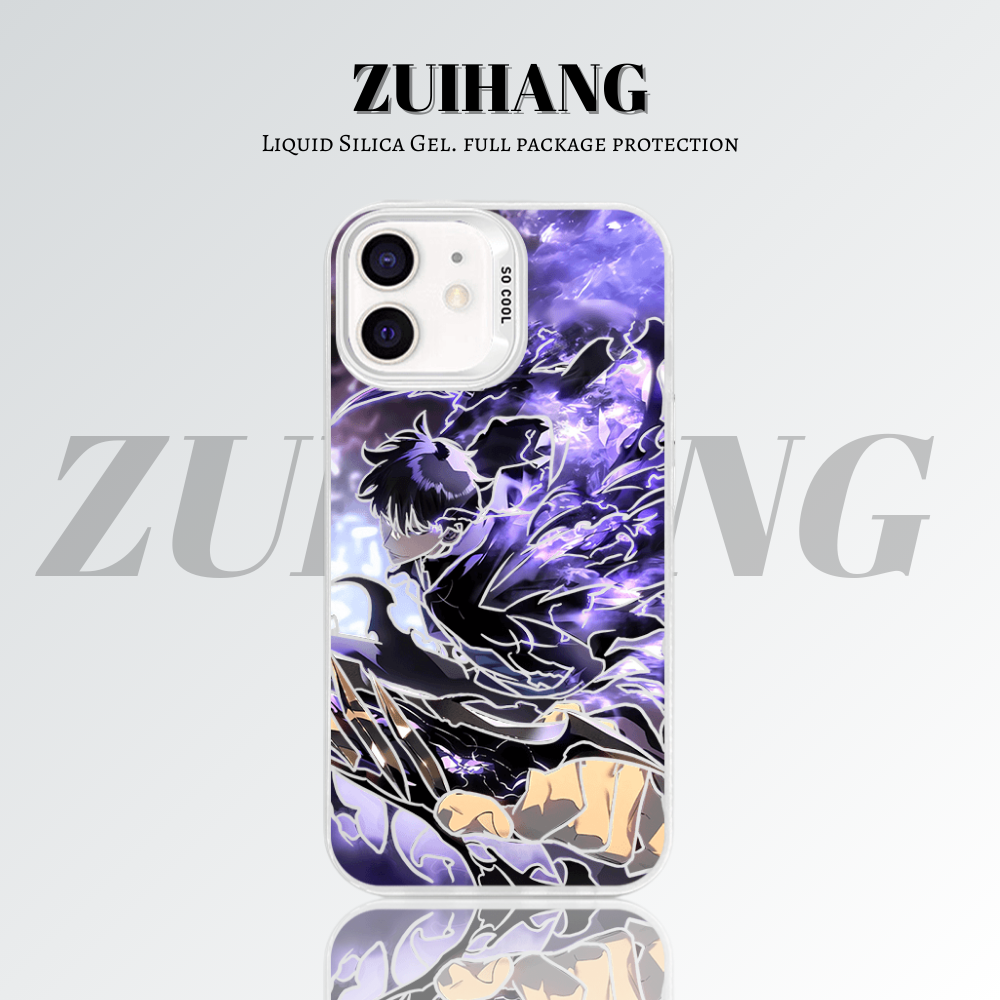 【大集合2.0】動漫彩銀線條漸變防摔手機殼-ZUIHANG SHOP