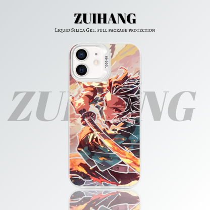 【大集合2.0】動漫彩銀線條漸變防摔手機殼-ZUIHANG SHOP