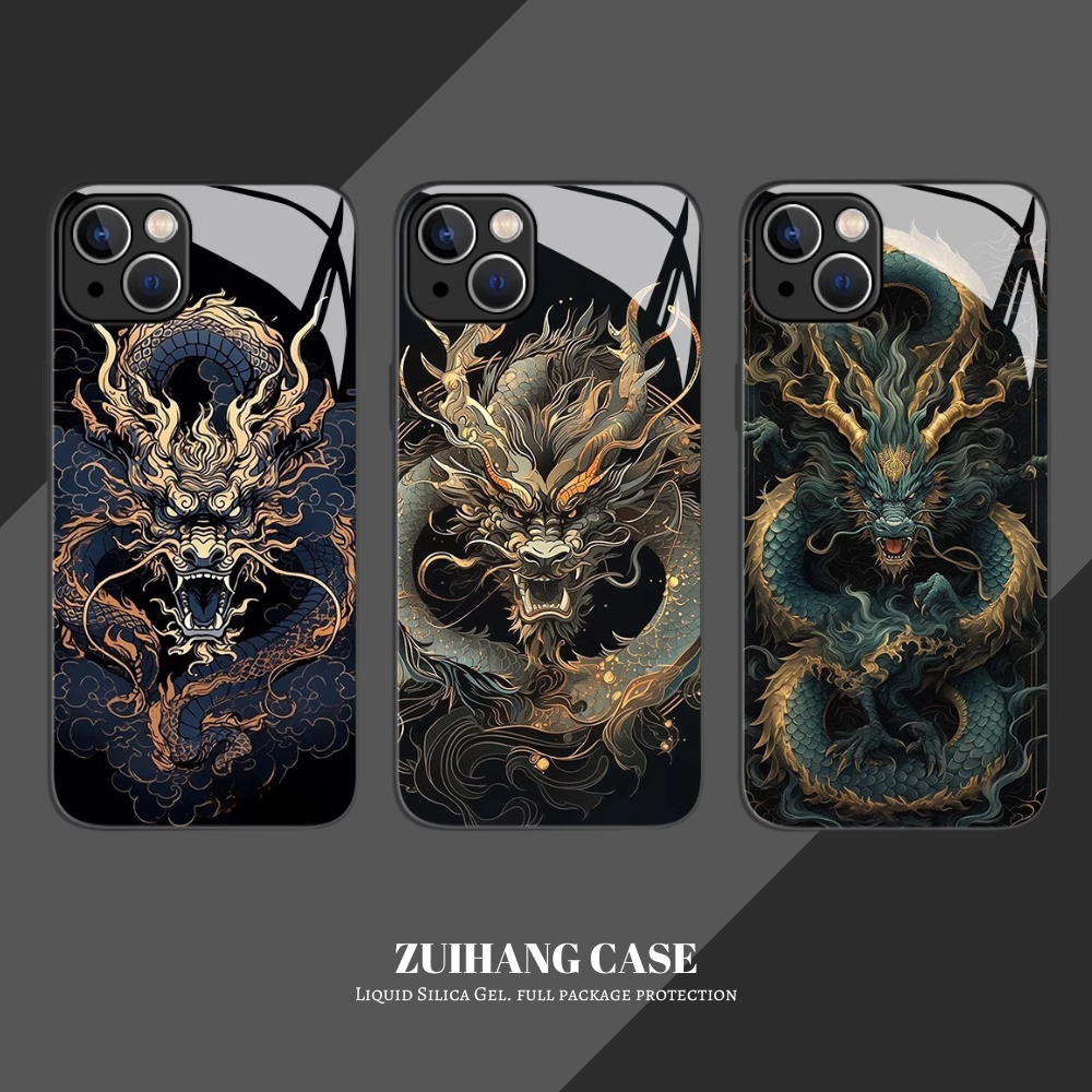 國潮黑龍新款高清全包防摔玻璃殼-ZUIHANG SHOP