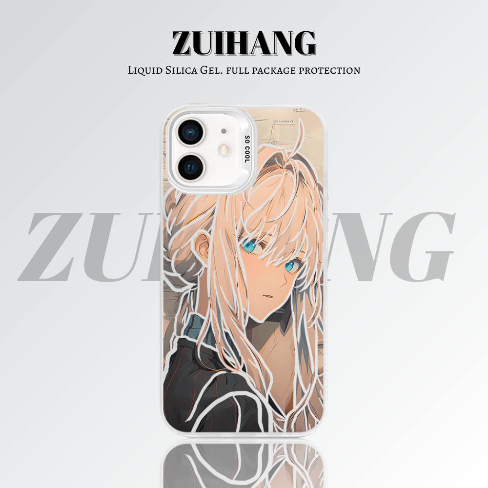 【大集合2.0】動漫彩銀線條漸變防摔手機殼-ZUIHANG SHOP