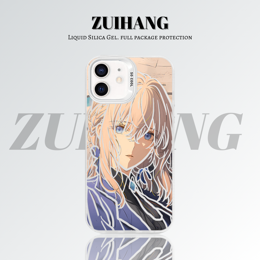 【大集合2.0】動漫彩銀線條漸變防摔手機殼-ZUIHANG SHOP