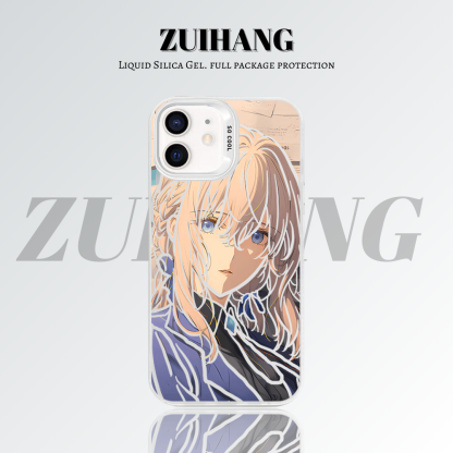 【大集合2.0】動漫彩銀線條漸變防摔手機殼-ZUIHANG SHOP