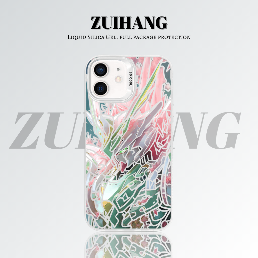 【大集合2.0】動漫彩銀線條漸變防摔手機殼-ZUIHANG SHOP