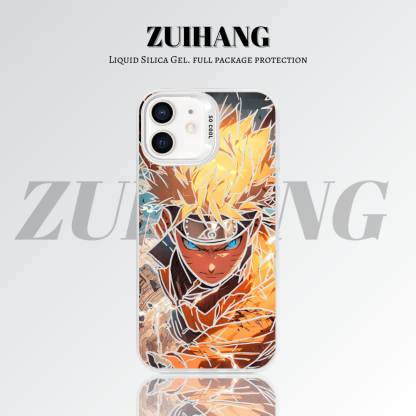 【大集合2.0】動漫彩銀線條漸變防摔手機殼-ZUIHANG SHOP