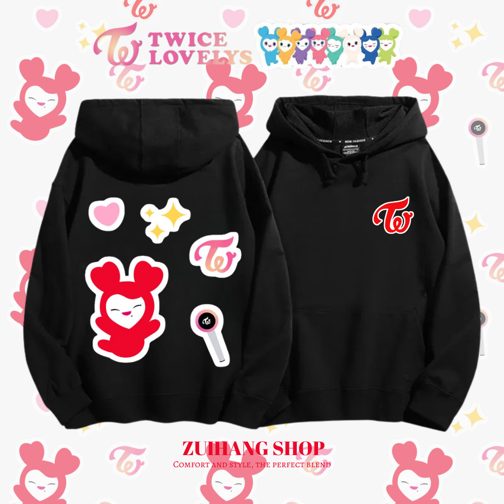 Twicelovely新款 親子情侶男女款連帽衛衣-ZUIHANG SHOP