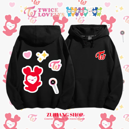 Twicelovely新款 親子情侶男女款連帽衛衣-ZUIHANG SHOP