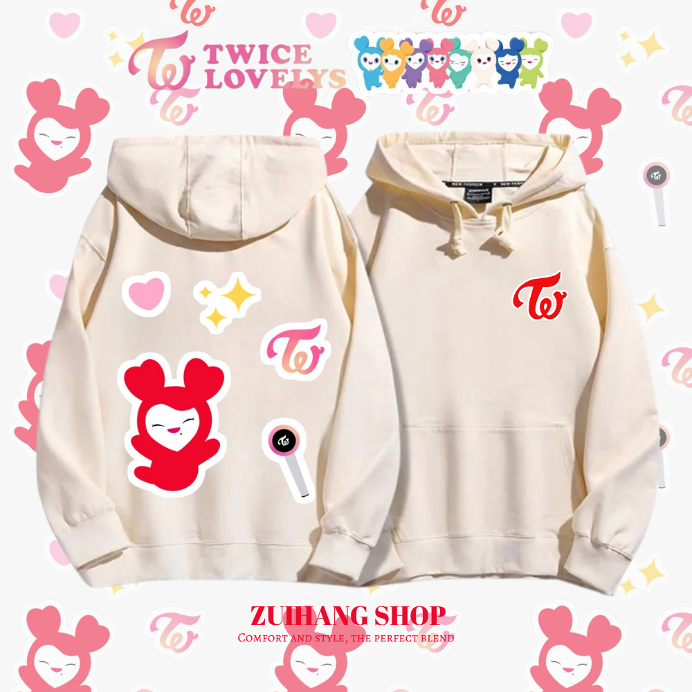 Twicelovely新款 親子情侶男女款連帽衛衣-ZUIHANG SHOP