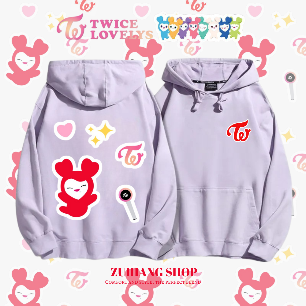 Twicelovely新款 親子情侶男女款連帽衛衣-ZUIHANG SHOP