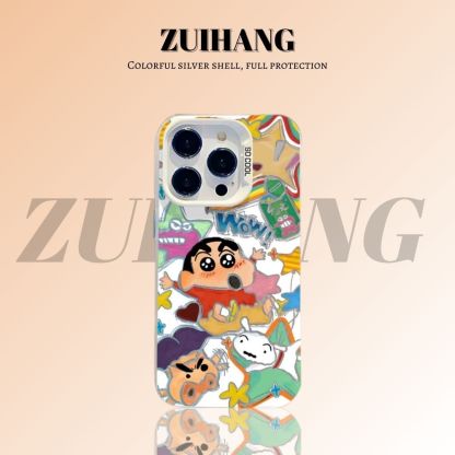 蠟筆小新彩銀防摔手機殼-ZUIHANG SHOP