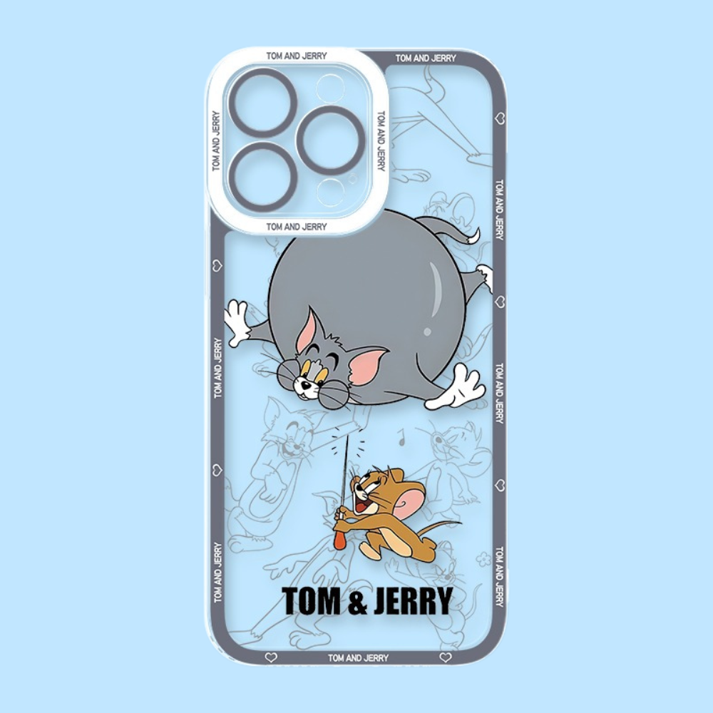 湯姆貓與傑利鼠天使眼透明防摔軟殼-ZUIHANG SHOP