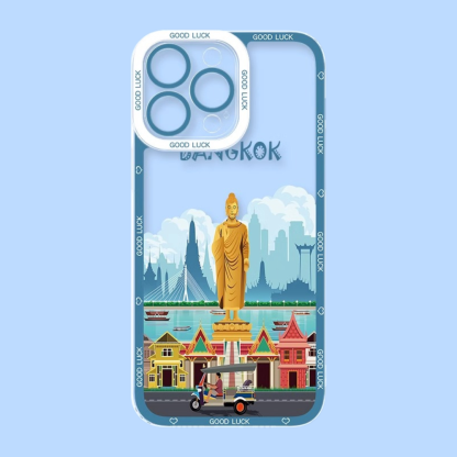 城市插畫天使眼透明防摔軟殼-ZUIHANG SHOP