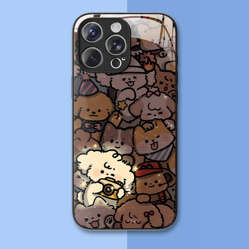 情侶系列新款高清全包防摔玻璃殼-ZUIHANG SHOP