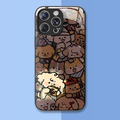 情侶系列新款高清全包防摔玻璃殼-ZUIHANG SHOP