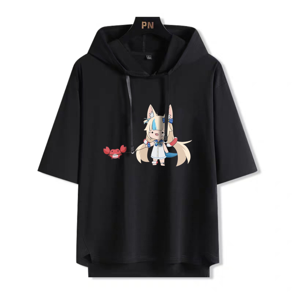 YouTuber 虛擬主播 Sameko Saba 鯊魚子 連帽短袖T恤-ZUIHANG SHOP