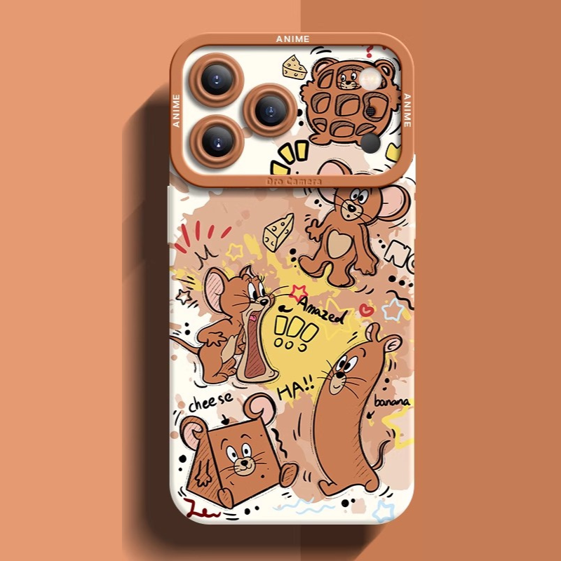 湯姆貓與傑利鼠液態矽膠全包防摔軟殼