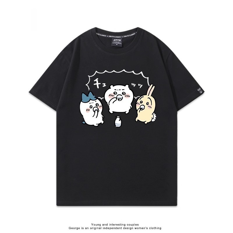 Chiikawa 2025親子情侶男女同款 印花短袖T恤-ZUIHANG SHOP