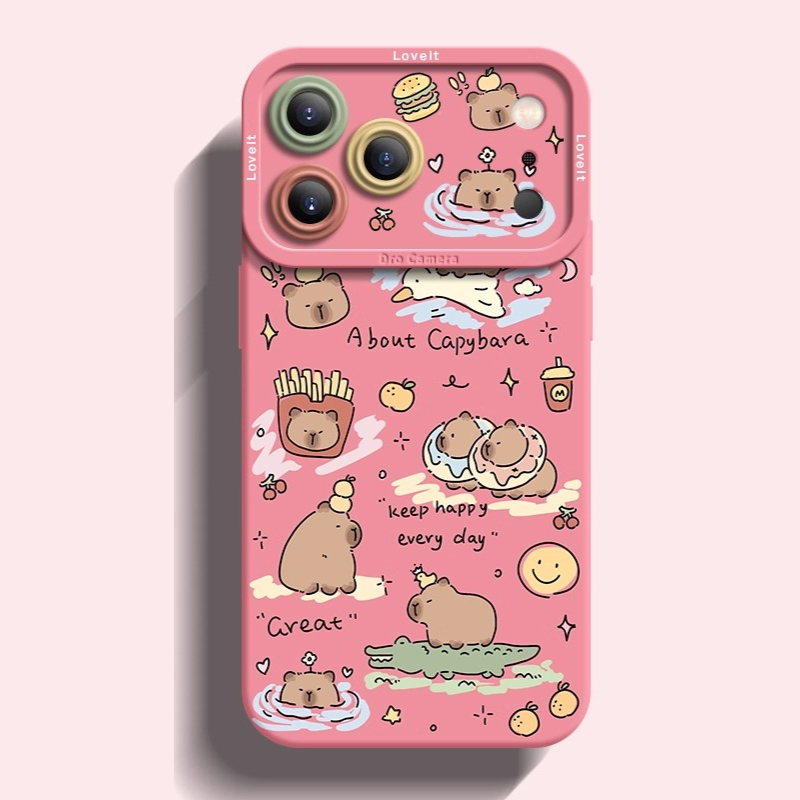 卡皮巴拉液態矽膠全包防摔軟殼