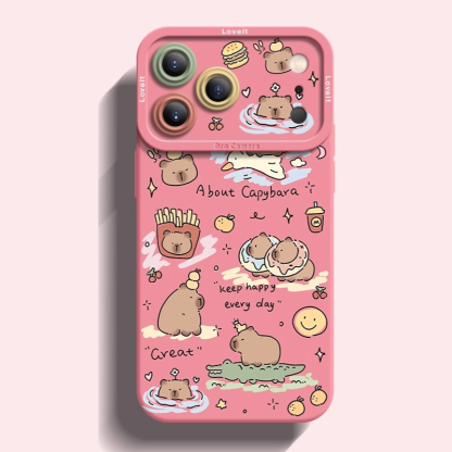 卡皮巴拉液態矽膠全包防摔軟殼