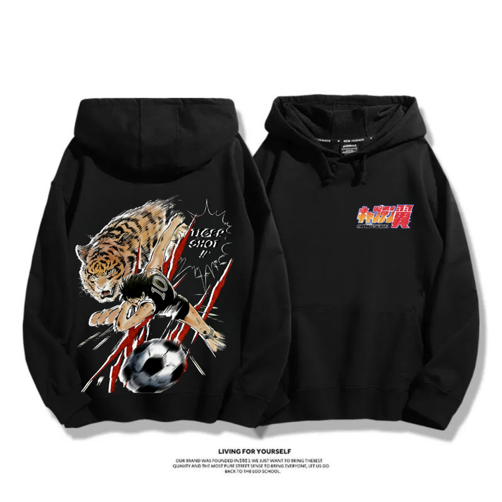 足球小將翼 2025秋冬新款 親子情侶裝連帽衛衣