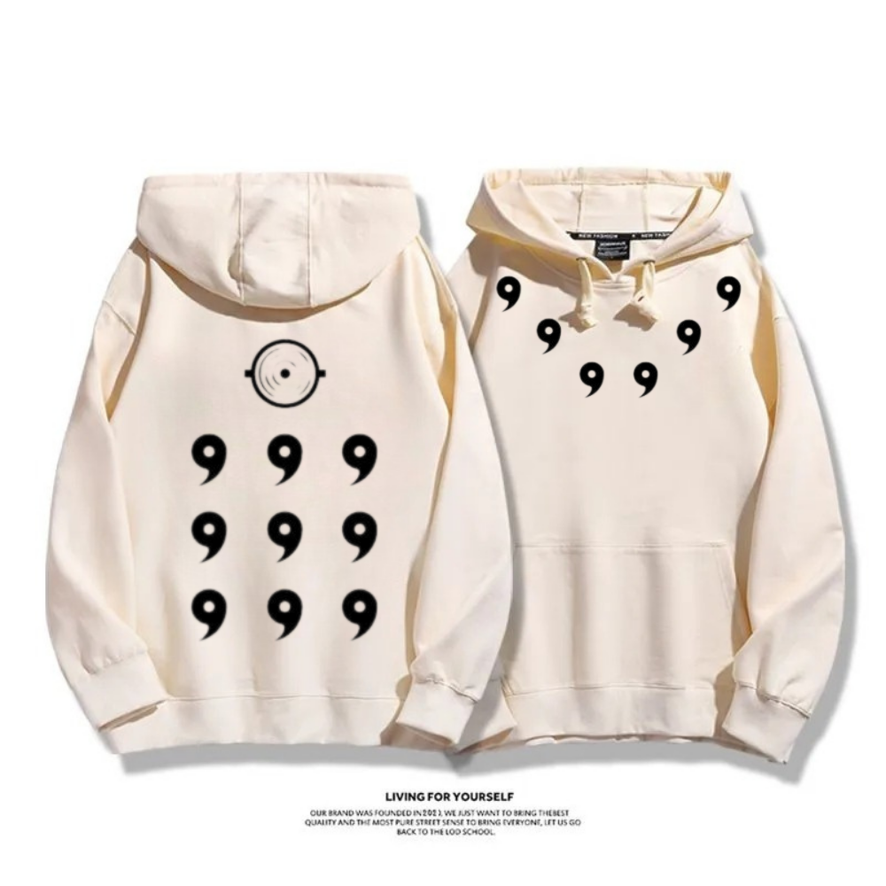 火影忍者宇智波斑六道模式 2025秋冬新款 親子情侶裝連帽衛衣