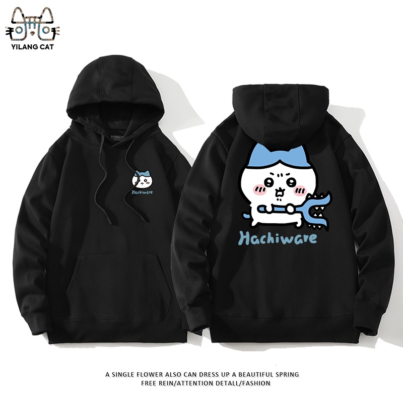 Chiikawa聯名衛衣2025秋冬新款親子情侶裝連帽衛衣