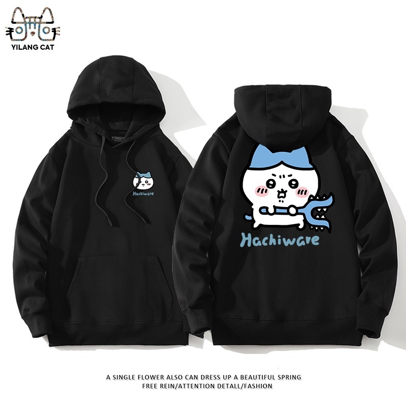 Chiikawa聯名衛衣2025秋冬新款親子情侶裝連帽衛衣