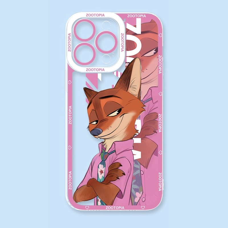 動物方城市天使眼透明防摔軟殼