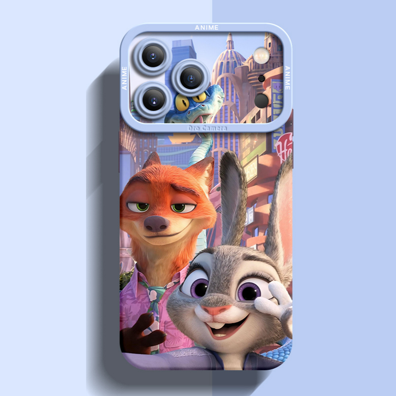 動物方城市液態矽膠全包防摔軟殼