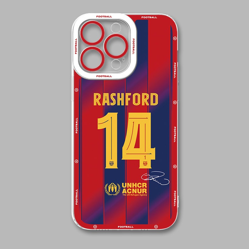 足球俱樂部天使眼透明防摔軟殼