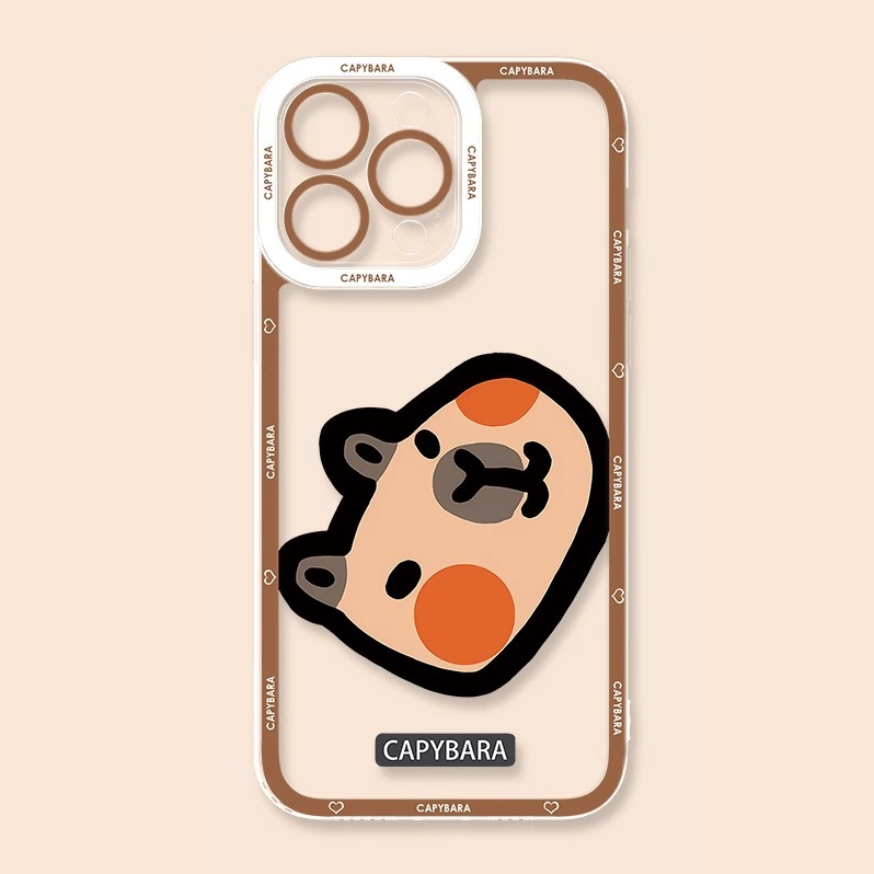 卡皮巴拉天使眼透明防摔軟殼-ZUIHANG SHOP