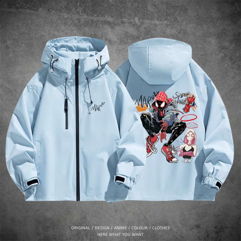 蜘蛛人 Spider-Man 戶外機能防風防水衝鋒衣