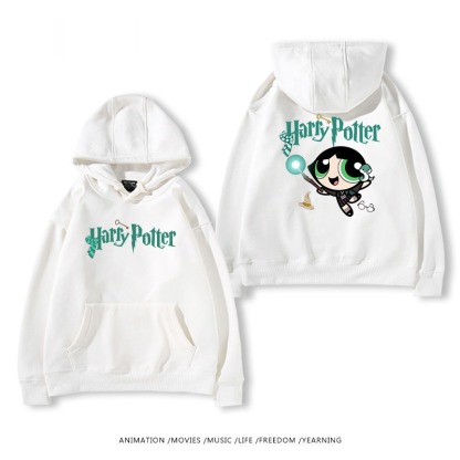 飛天小女警聯名哈利波特連帽衛衣