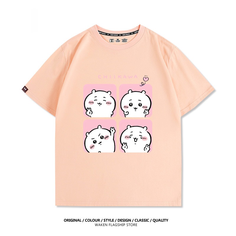 Chiikawa 2025親子情侶男女同款 印花短袖T恤