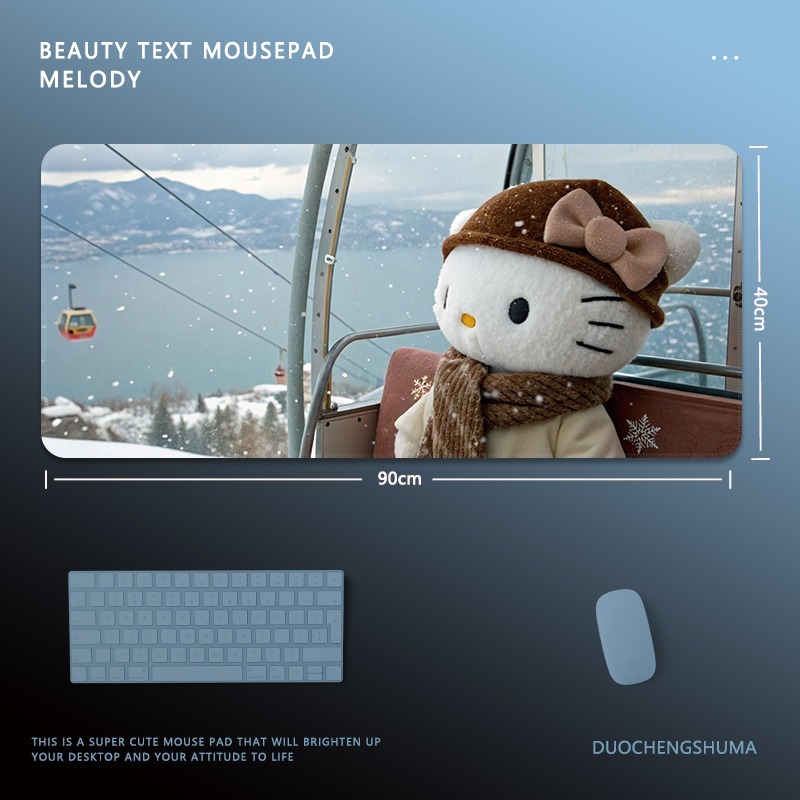 Hello Kitty 主題桌墊 布質滑鼠墊-ZUIHANG SHOP