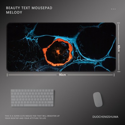 油畫暈染 主題桌墊 布質滑鼠墊-ZUIHANG SHOP