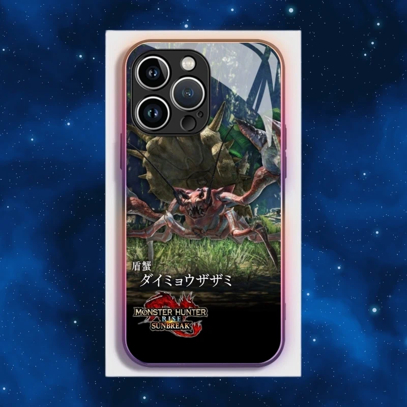 魔物獵人智能夜光玻璃手機殼